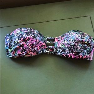 Victoria’s Secret bandeau graffiti print bikini
